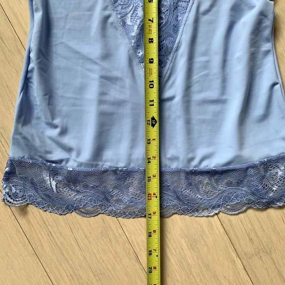 Rhonda Shear Camisole Lace Shaper Lingerie in Blue - Woman's Large NWT - Picture 9 of 14